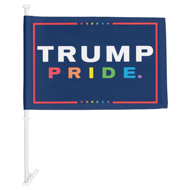 LGBTQ Gay Pride Month Trump 2024 Car Flag (Front)