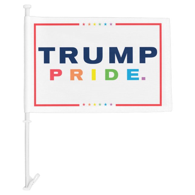 LGBTQ Gay Pride Month Trump 2024 Car Flag (Front)