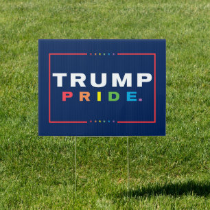 LGBTQ Gay Pride Month Trump 2024 Yard Sign