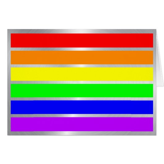 LGBTQ GAY PRIDE RAINBOW COLORS TIME FOR EQUALITY (Front Horizontal)