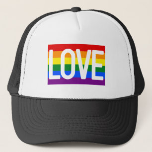 LGBTQ Gay Pride Rainbow Flag Love Trucker Hat