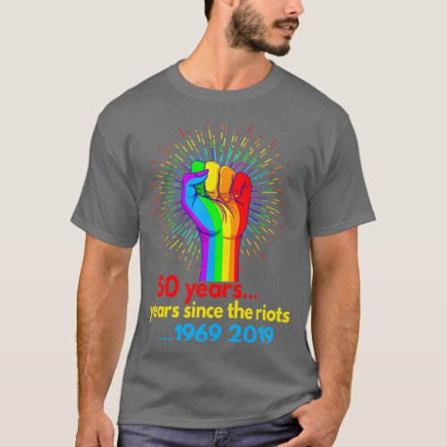 LGBTQ Gay Pride Stonewall Riots Anniversary T_Shirt