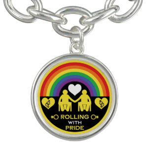 LGBTQ Gay Wheelchair Disability Pride Bracelet