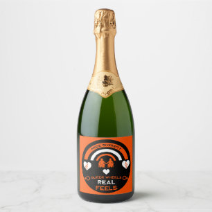 LGBTQ Gay Wheelchair Disability Pride Sparkling Wine Label