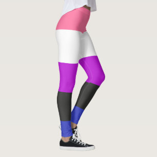 LGBTQ Genderfluid Pride Flag Leggings
