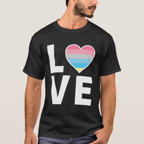 Lgbtq Genderflux Flag Heart Lgbtqia Love Genderflu T_Shirt