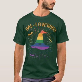 LGBTQ Halloween Costume Rainbow Flag Love Wins Wit T-Shirt