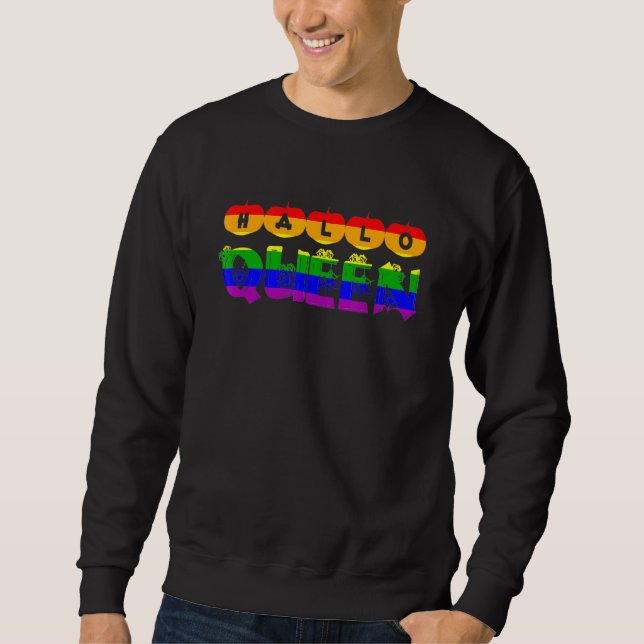 Lgbtq Halloween Costume Rainbow Stuff Halloqueen H Sweatshirt (Front)