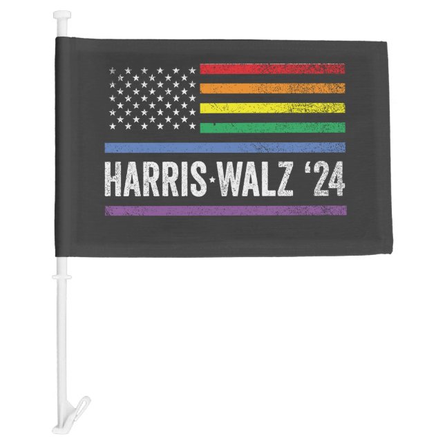 LGBTQ Harris Walz American Flag Election 2024 (Front)