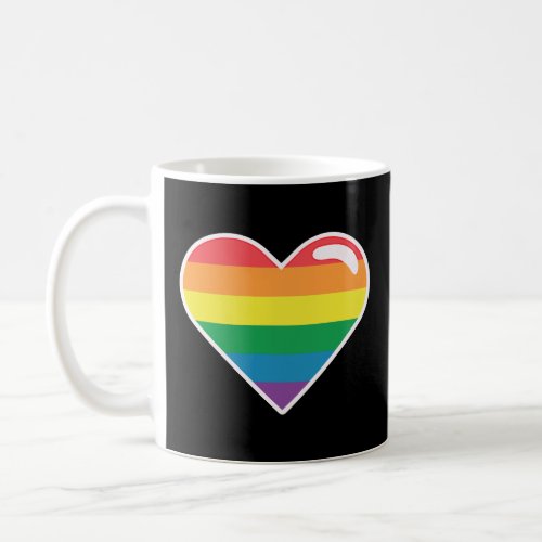 LGBTQ Heart Rainbow LGBT  Coffee Mug