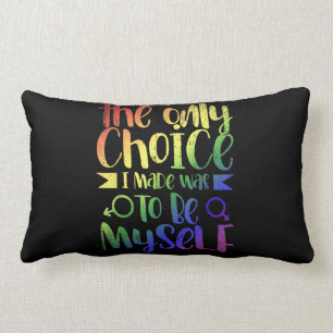 LGBTQ Human Rights Equality Gay Pride Month Gift Lumbar Pillow