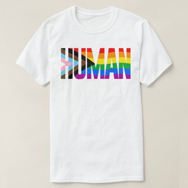 LGBTQ HUMAN T-Shirt (Design Front)