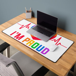 LGBTQ_I'm Proud Digital Art Desk Mat