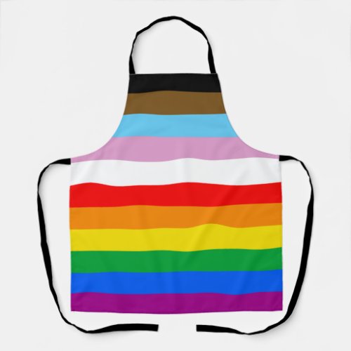 LGBTQ INCLUSIVE PRIDE FLAG APRON