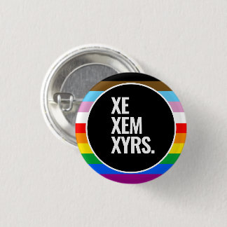 LGBTQ+ Inclusive Pride Flag Button