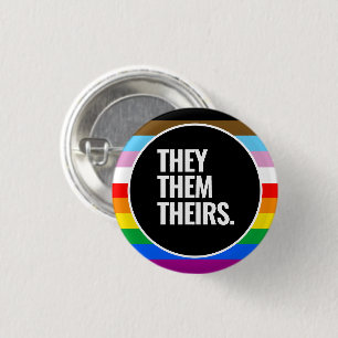 LGBTQ+ Inclusive Pride Flag Button