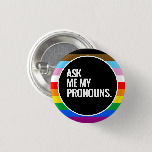 LGBTQ+ Inclusive Pride Flag Button