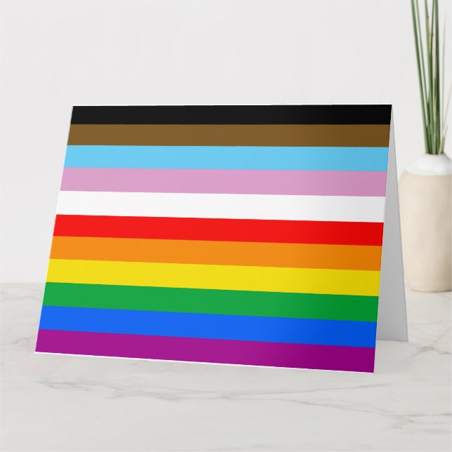 LGBTQ+ INCLUSIVE PRIDE FLAG CARD (Front)
