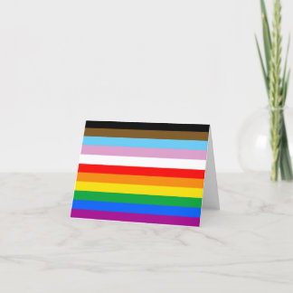 LGBTQ+ INCLUSIVE PRIDE FLAG CARD