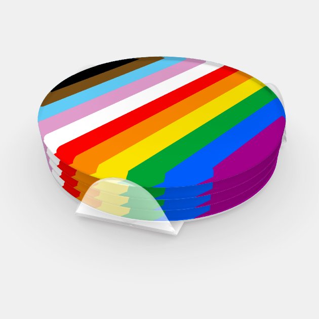 The LGBTQ Inclusive Pride Flag Coaster Set