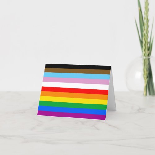 LGBTQ INCLUSIVE PRIDE FLAG HOLIDAY CARD