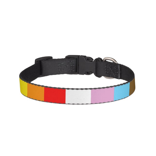 LGBTQ+ INCLUSIVE PRIDE FLAG PET COLLAR (Front)