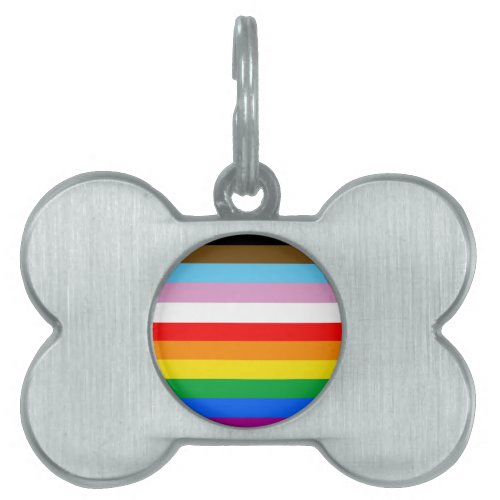 LGBTQ INCLUSIVE PRIDE FLAG PET ID TAG