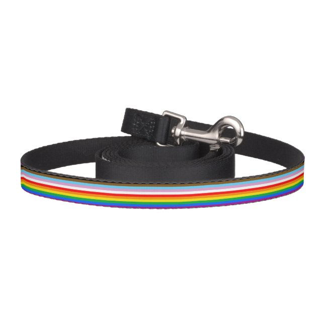 LGBTQ+ INCLUSIVE PRIDE FLAG PET LEASH (Hook)