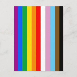 LGBTQ+ INCLUSIVE PRIDE FLAG POSTCARD