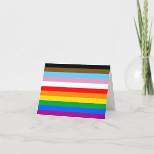 LGBTQ+ INCLUSIVE PRIDE FLAG THANK YOU CARD