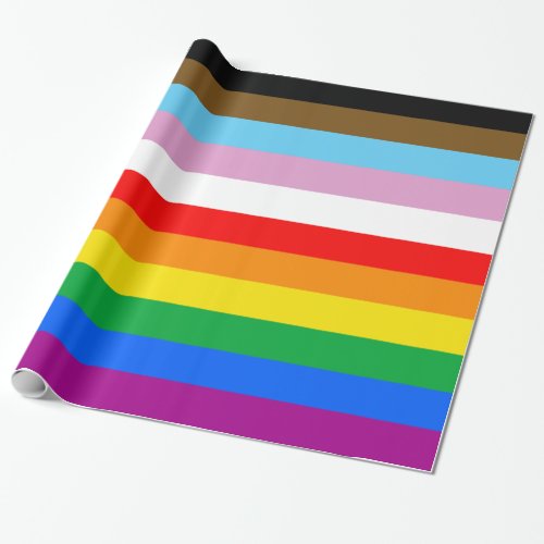 LGBTQ INCLUSIVE PRIDE FLAG WRAPPING PAPER