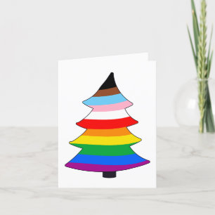 LGBTQ+ INCLUSIVE PRIDE Holigay Tree Holiday Card