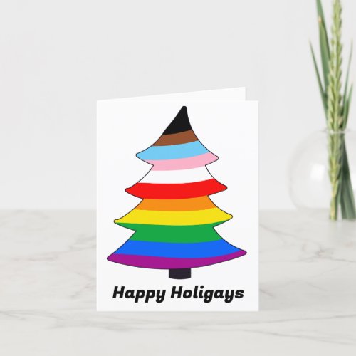 LGBTQ INCLUSIVE PRIDE Holigay Tree Holiday Card