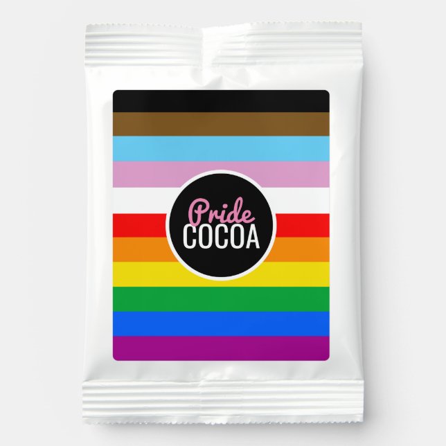 LGBTQ+ Inclusive Pride  Hot Chocolate Drink Mix (Front)