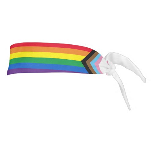 Lgbtq Inclusive rainbow diversity gay pride flag Tie Headband