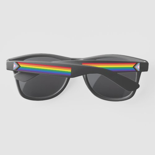 LGBTQ Inclusive rainbow gay pride flag  Sunglasses