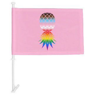 LGBTQ Inclusive Swinger Pride (Pink) Car Flag