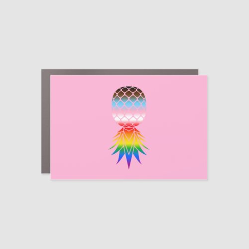 LGBTQ Inclusive Swinger Pride Pink Car Magnet