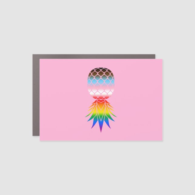 LGBTQ Inclusive Swinger Pride (Pink) Car Magnet (Front)