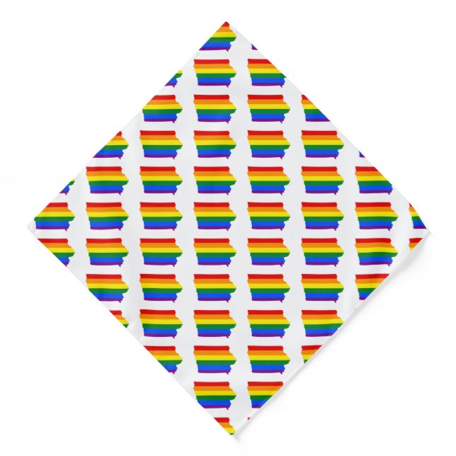 LGBTQ IOWA PRIDE  BANDANA (Front)