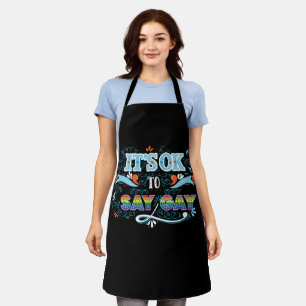 LGBTQ   It's OK To Say Gay   Pride   Rainbow Apron