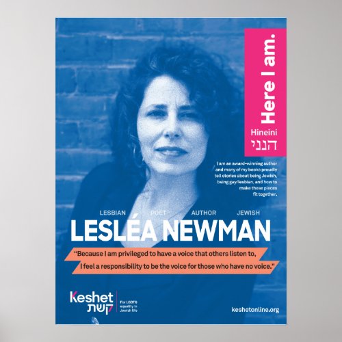 LGBTQ Jewish Heroes Poster _ Leslea Newman