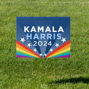 LGBTQ Kamala Harris 2024 Yard Sign