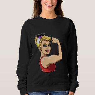LGBTQ Lesbian Feminism Nonbinary Pride Strong Sweatshirt