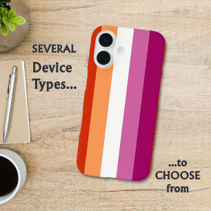 LGBTQ+ Lesbian Flag Stripes Pride -  iPhone 17 Case