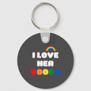 Lgbtq+ Lesbian Matching Couples Compliment I Love  Keychain
