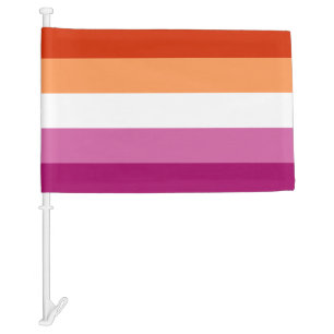 LGBTQ Lesbian Pride Car Flag