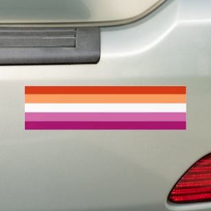 LGBTQ Lesbian Pride Flag Bumper Sticker