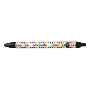 LGBTQ Lesbian Silhouette and Rainbow Ladies Custom Pen