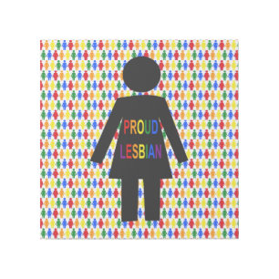 LGBTQ Lesbian Silhouette and Rainbow Ladies Gallery Wrap